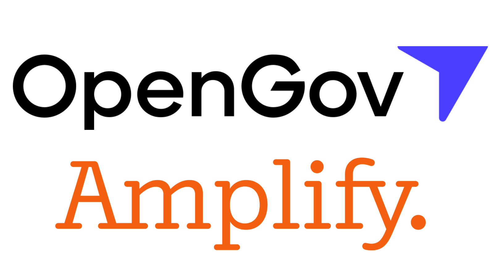 logos for opengov and amplify