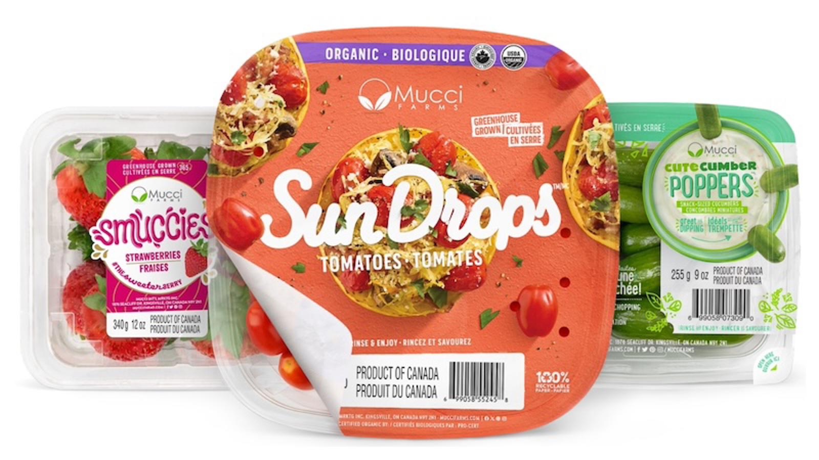 a group of containers of food