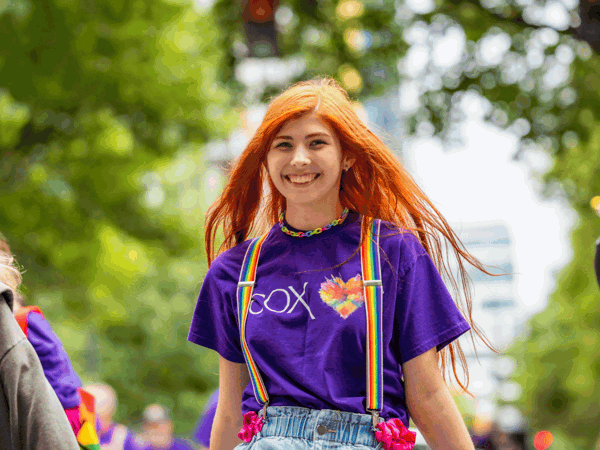 Cox employee at ATL Pride Parade