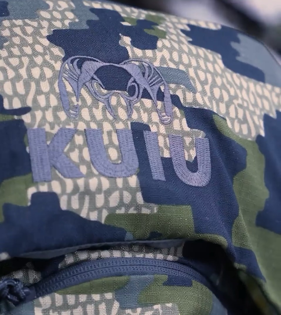 a close up of a camouflage jacket