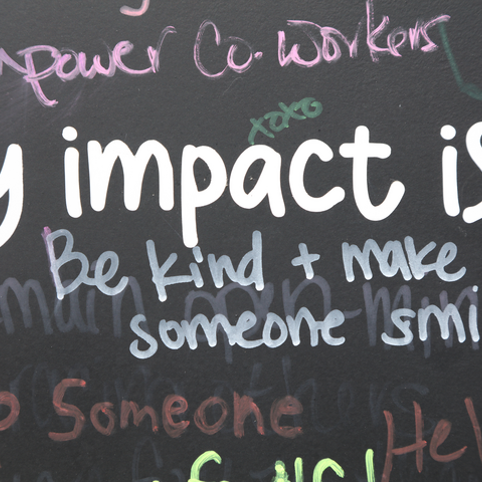 "My Impact is..." Wall