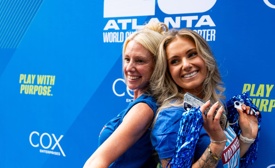 two women posing for a picture