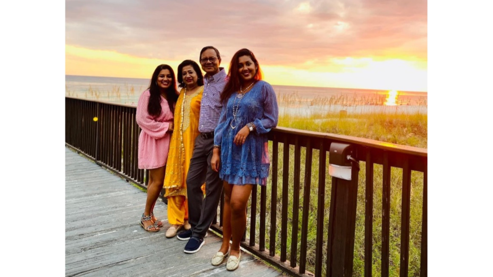 Afsheen Cox employee with her family