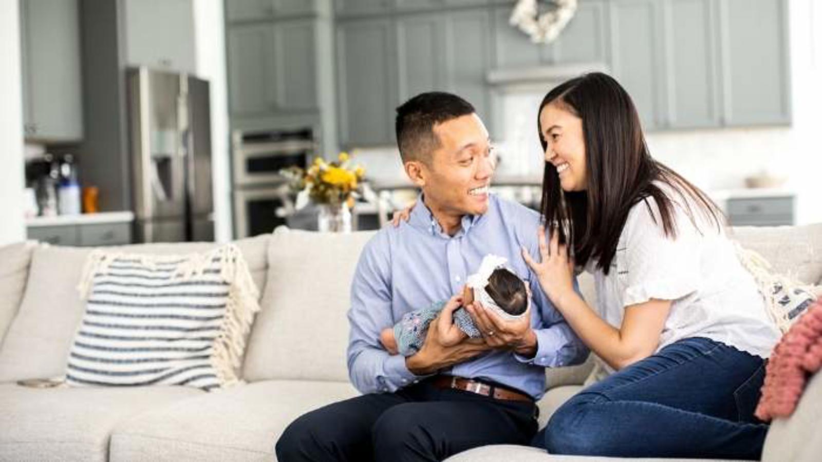 Cox enterprises employee with their newborn baby