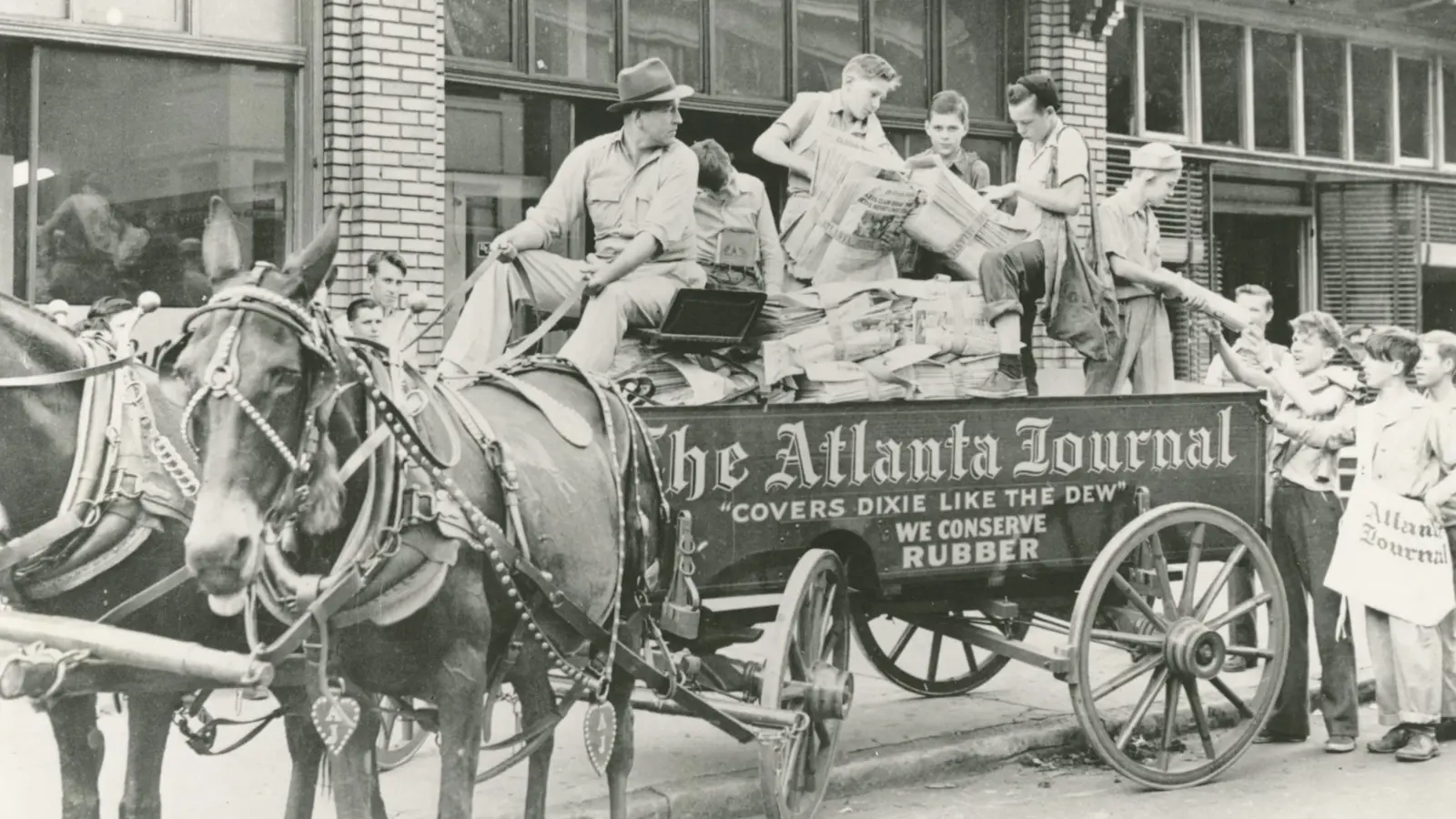 Atlanta Journal Constitution Delivery By Horse