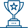 Icon Award Generic Company Blue