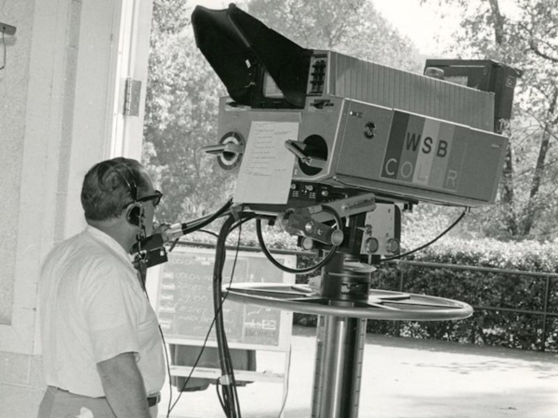 WSB TV employee with camera