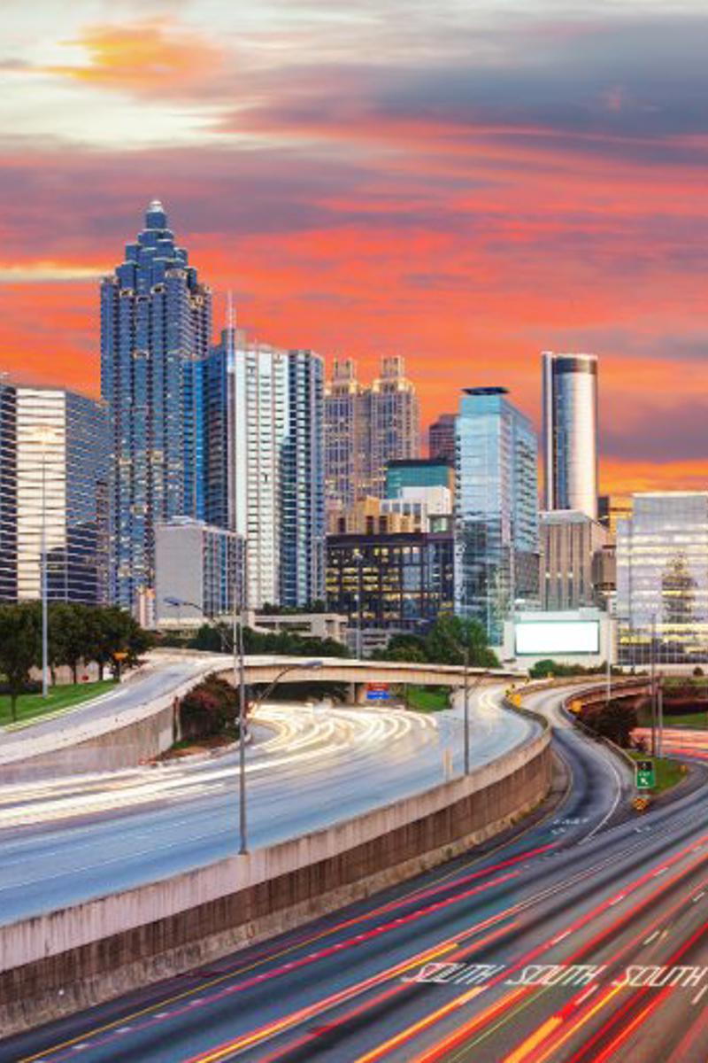 the Atlanta city skyline