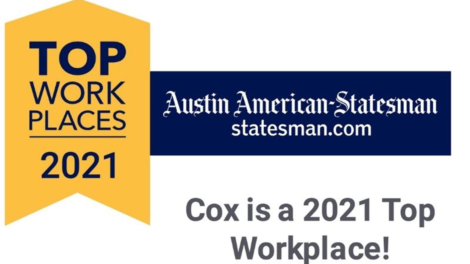 Top workplaces award for Austin