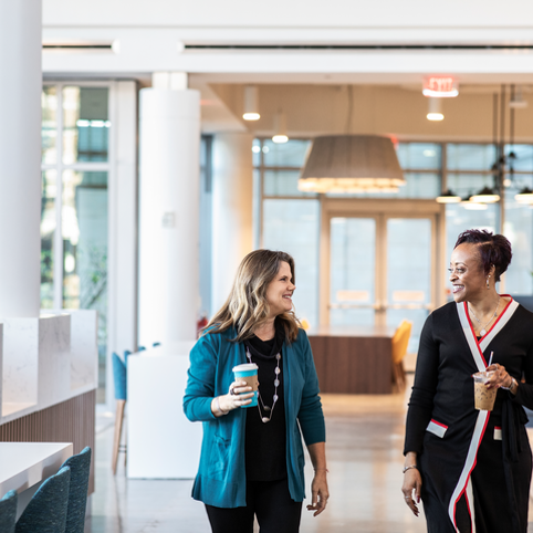COX employees in the cox cafe