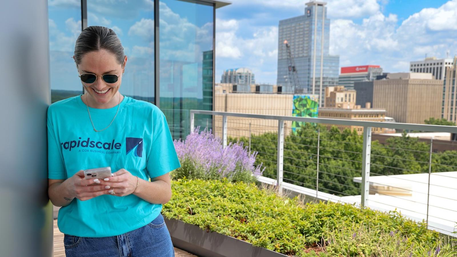 Cox Rapidscale Employee On Phone