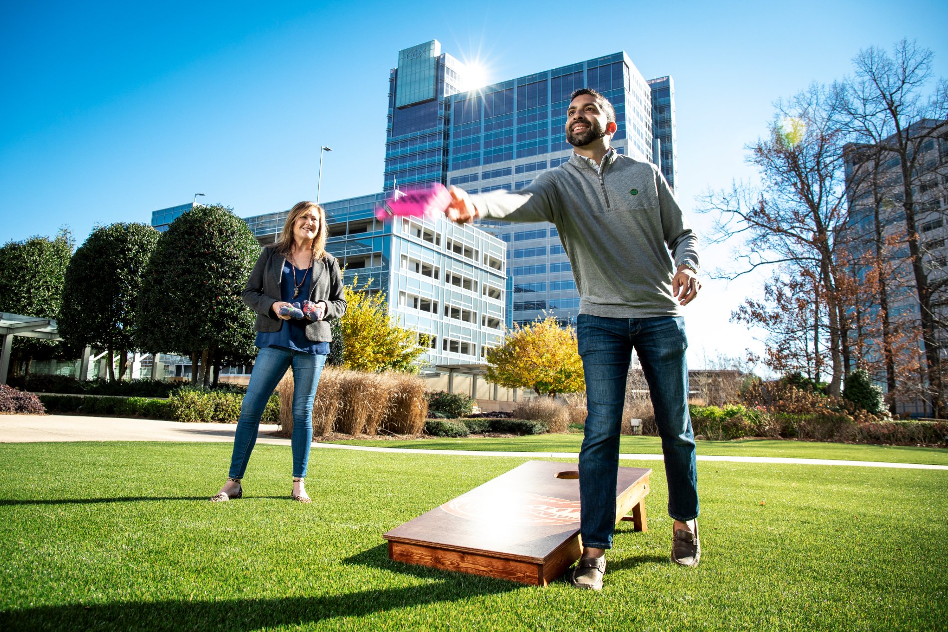 Cox employee enjoying the outdoors