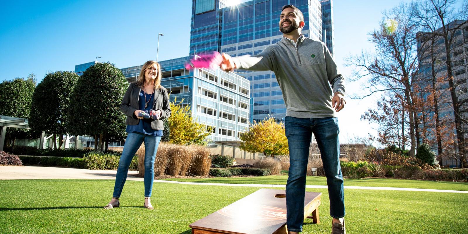 Cox employee enjoying the outdoors